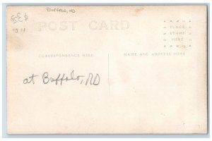 Buffalo North Dakota ND Postcard Family Portrait c1910 RPPC Photo Unposted