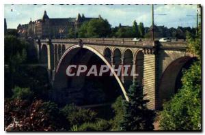 Postcard Old Luxembourg Adolphe Bridge