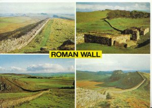 Northumberland Postcard - Views of Roman Wall - Ref TZ8729