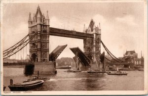 Vtg Postcard 1943 - Tower Bridge - London