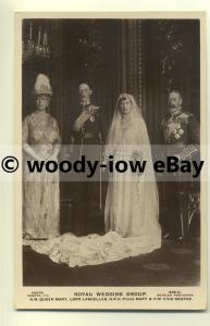 r0111 - Princess Mary on her Wedding Day with Groom & her Parents - postcard