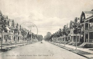 East Orange New Jersey NJ-North 18th St Eaton Place-1907 Temme Photo Postcard