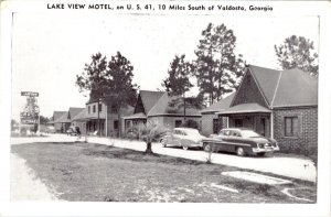 Valdosta, GA Georgia LAKE VIEW MOTEL~CF Stines/EH Rose ROADSIDE ca1950s Postcard