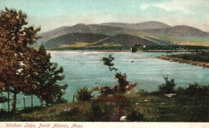 Vintage Postcard 1907 Windsor Lake Mts. North Adams Massachusetts American News