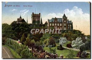 Old Postcard Bingen am Rhein Klopp Castle