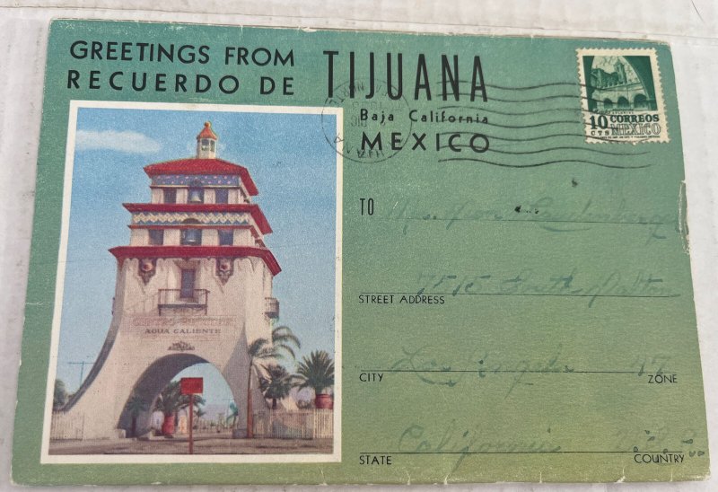 Greetings from Tijuana Mexico Postcard Souvenir Folder 16 Cards