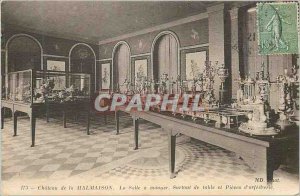 Old Postcard Chateau de Malmaison The Dining Room Table Above and Pieces