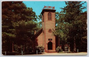 1966 Little Brown Church In Vale Nashua Iowa Trees & Religious Posted Postcard