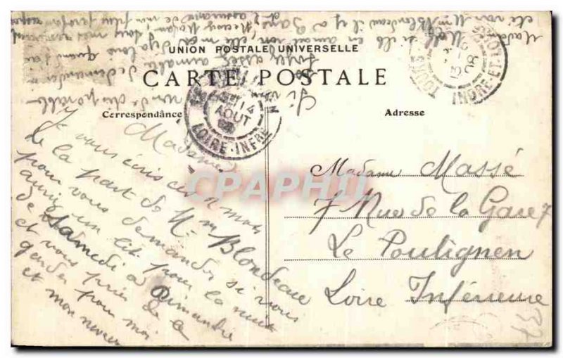 Old Postcard Azay le Rideau Chateau