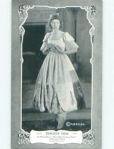 film history 1922 Paramount Pictures SILENT FILM ACTRESS DOROTHY GISH AB7392