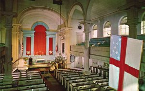 Philadelphia Pennsylvania, Interior View Christ Church, 2nd Street, Postcard