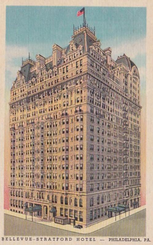 Pennsylvania Philadlephia Bellevue Stratford Hotel 1955 Curteich