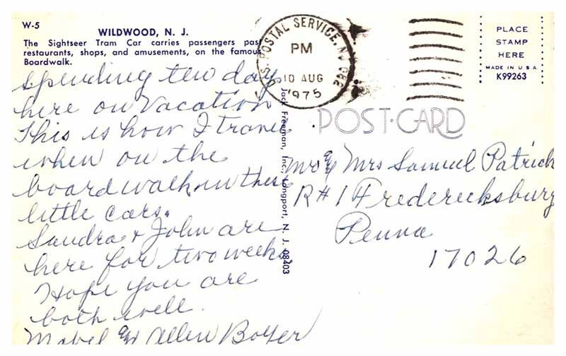 Postcard CASINO SCENE Wildwood New Jersey NJ AU0983