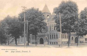 High School Fremont Ohio 1905c Rotograph postcard