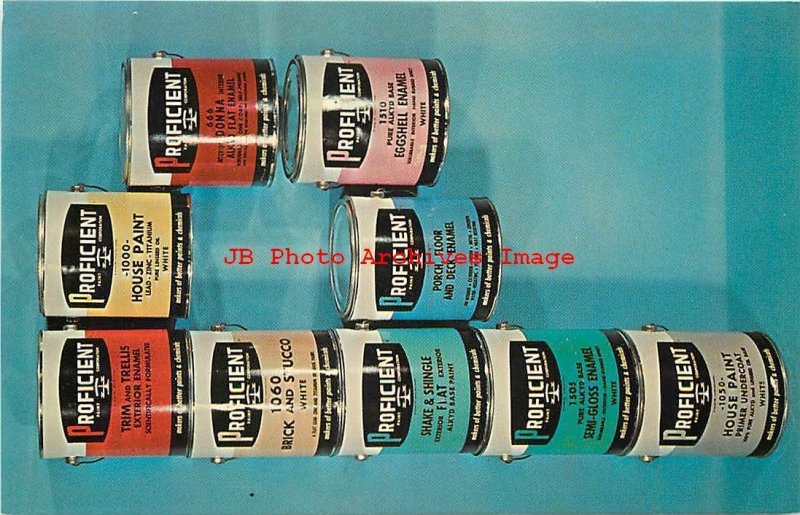 Advertising Card, Proficient Paint Corporation, Alphabet Letter P Promo Display 