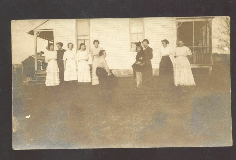 RPPC GARRETSON SOUTH DAKOTA SD FAMILY RESIDENCE 1914 REAL PHOTO POSTCARD