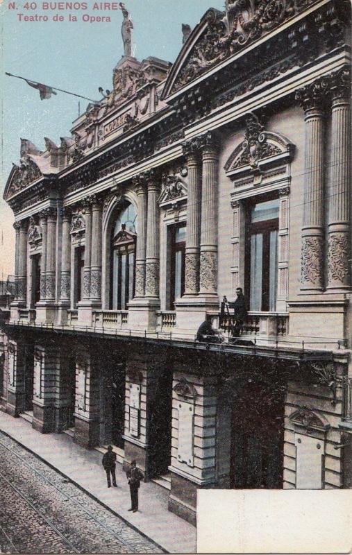 B78611 teatro de la opera buenos aires   argentina  scan front/back image