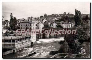 Postcard Old Basses Pyrenees Oloron St. Clare Bridge on the river Aspe Au Fon...