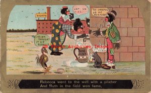 317293-Black Americana, Theochrom No 1820, Baseball, Ruth in the Field Won Fame