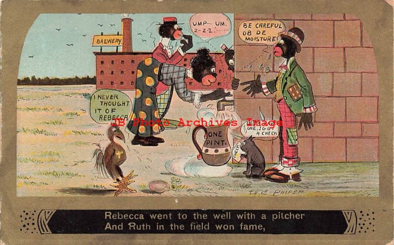 317293-Black Americana, Theochrom No 1820, Baseball, Ruth in the Field Won Fame