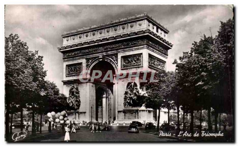 Old Postcard Paris The Triumphal Arch