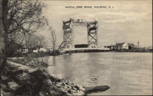 Paulsboro New Jersey NJ Mantua Creek Bridge Vintage Postcard