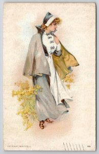 Lovely Lady Nurse or Pilgrim 1909 to Alexandria Indiana Postcard H25