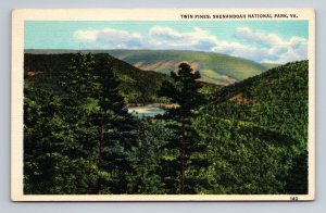 Twin Pines Shenandoah National Park Skyline Drive Virginia Vintage Posted 1947