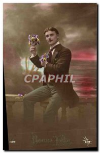 Postcard Fancy Old Man