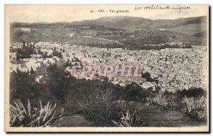 Old Postcard Fez Morocco General view