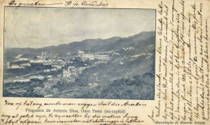 brazil, OURO PRETO, Minas Gerais, Freguezia de Antonio Dias (1904) Postcard