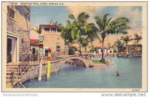 Venetian Pool Coral Gables Florida 1940 Curteich