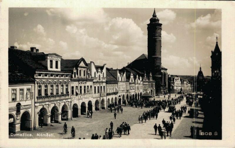 Czech Republic Domažlice Námêstí Domazlice RPPC 02.94