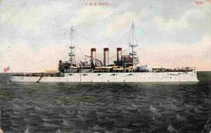 USS Ohio Battleship US Navy Ship 1922 postcard