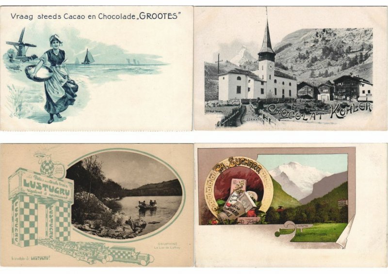 PC ADVERTISING COLLECTION 225 Vintage Postcards WITH BETTER (L4388)