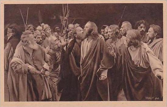Germany Oberammergau Spiele 1922 Nr 45 Judas verraet den Maister