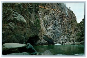 c1960s Silverton Narrow Gauge Railroad near Rockwood San Juan Mountain Postcard 