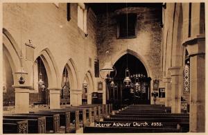 BR96788 interior ashover church peak 2935 real photo  uk