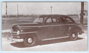 Car Advertising 1946 PLYMOUTH 4 Door Sedan Automobile ~ Dealer Supply Postcard