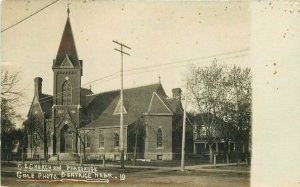 Beatrice Nebraska Gale1909 ME Church Parsonage RPPC Photo Postcard 13074