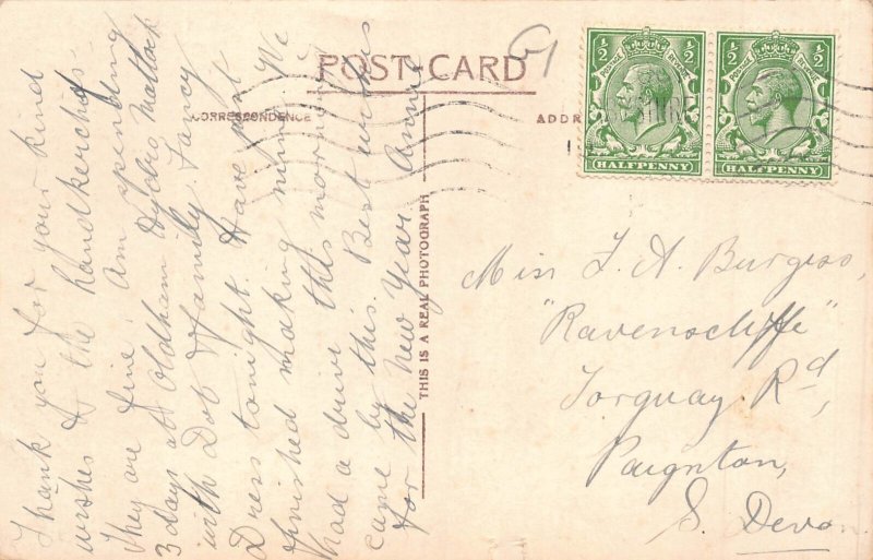 A741 England Haddon Hall Buxton RPPC vintage postcard