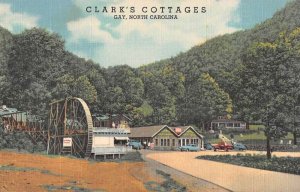 Gay North Carolina Clark's Cottages Linen Vintage Postcard AA15474