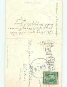 Divided-Back CHRISTMAS BIRDS SCENE Pretty Postcard W8513