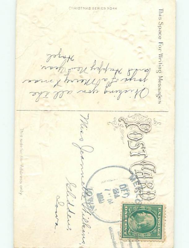 Divided-Back CHRISTMAS BIRDS SCENE Pretty Postcard W8513