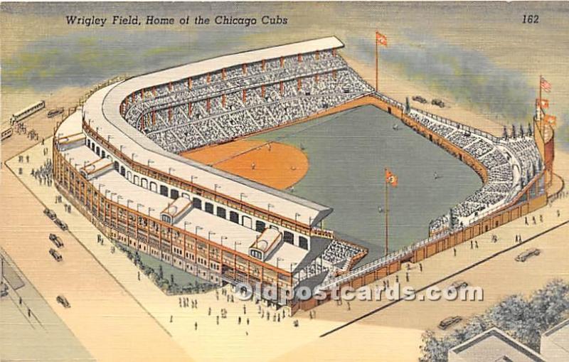 Wrigley Field, Home of the Chicago Cubs Chicago, Illinois, IL, USA Stadium Pa...