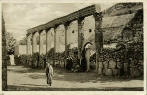 jordan, AMMAN عَمَّان, Roman Theatre (1920s) RPPC Postcard