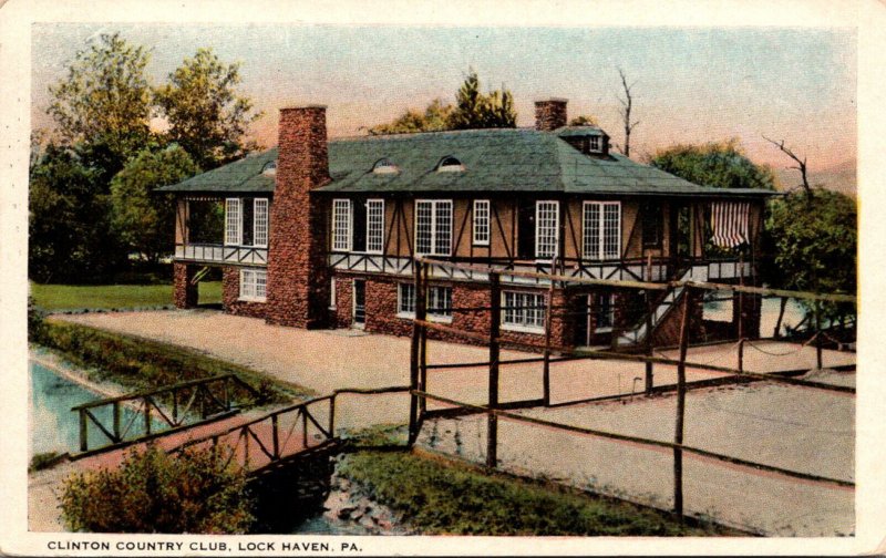 Pennsylvania Lock Haven Clintin Country Club 1923