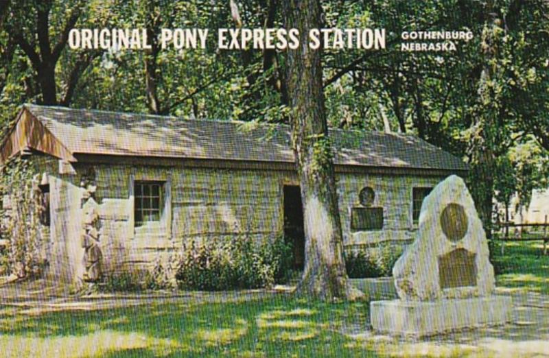 Nebraska Gothenburg City Park Original Pony Express Station