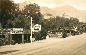 Postcard RPPC Colorado Springs Rock Canon Pioneer Lodge Sanborn 1940s 23-3406