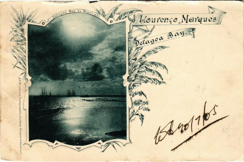 PC CPA MOZAMBIQUE, LOURENCO MARQUES, DELAGOA BAY, VINTAGE POSTCARD (b20756)